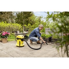 Kärcher WD 3-18 Battery Set Vacuum Cleaner - Powerful & Versatile Yellow Canister for Effortless Cleaning!